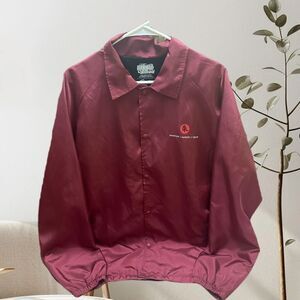 NARUTO Primitive x Naruto Burgundy Jacket XL